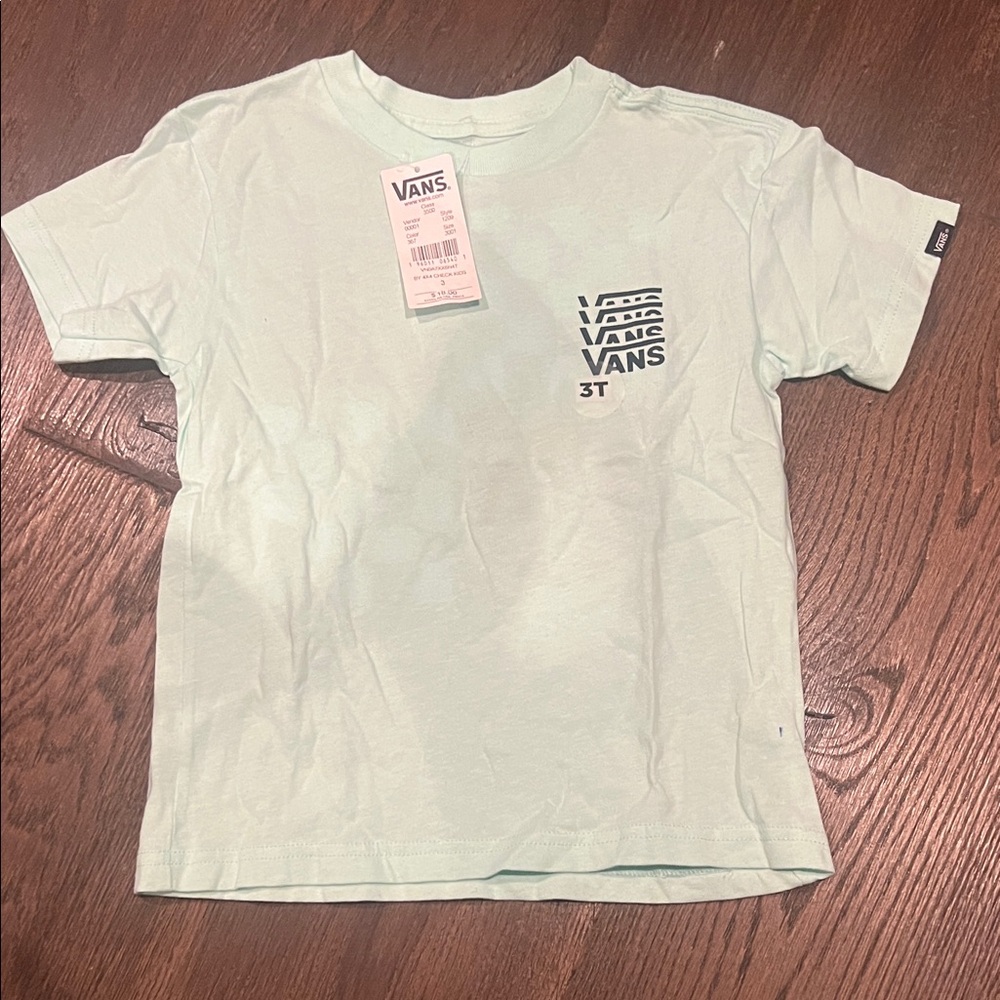 Vans Kids Light Mint Graphic Tee - Small Chest Logo